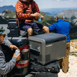 3 guys on a 4x4 with a Dometic CFX5 55 Portable camping Fridge