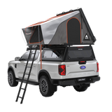 Double cab bukkie / truck with the Alu-Cab RT-4S 4 sleeper tent and 270 Shadow awning, fitted to a Contour canopy. Camp4x4. camp 4x4, overlanding, camping. Double Cab. Single Cab. Extra Cab. Off-road