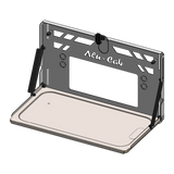 Alu-Cab Rear Door Drop Down Table, on a white background