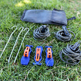 Components of the Alu-Cab Awning Storm Kit 