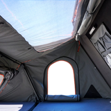 Internal view of the Alu-Cab RT-4S 4 sleeper tent. Camp4x4. camp 4x4, overlanding, camping. Double Cab. Single Cab. Extra Cab. Off-road