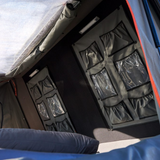 Internal view of the Alu-Cab RT-4S 4 sleeper tent. Camp4x4. camp 4x4, overlanding, camping. Double Cab. Single Cab. Extra Cab. Off-road