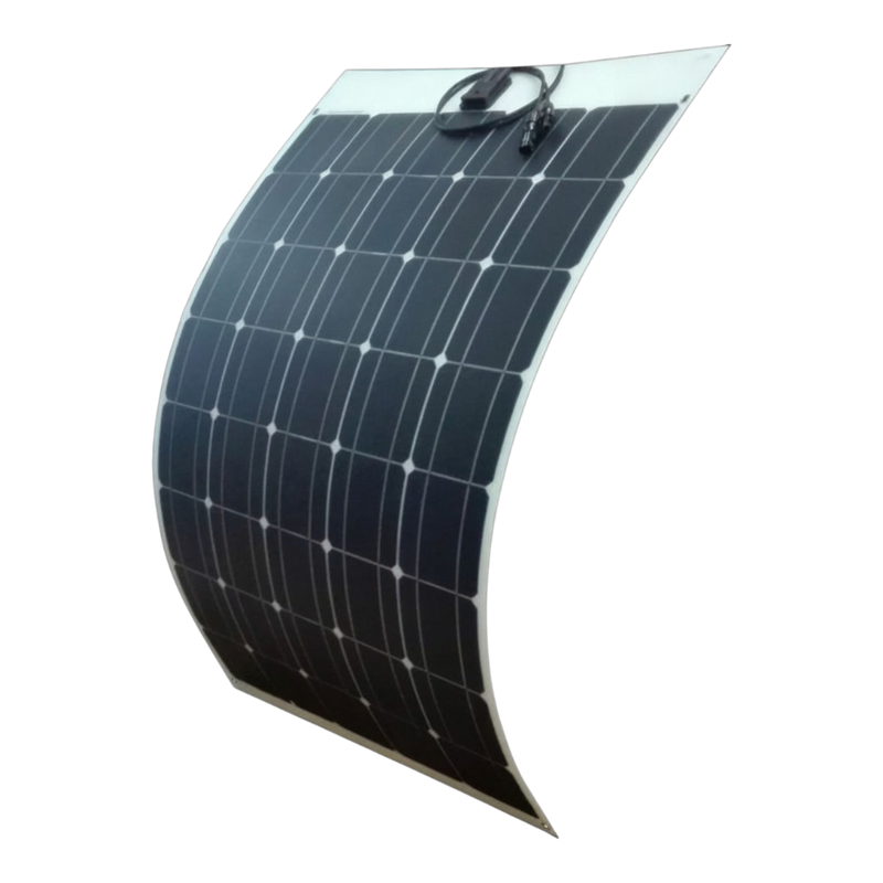 120 watt Semi Flexible Solar Panel shown on a white background