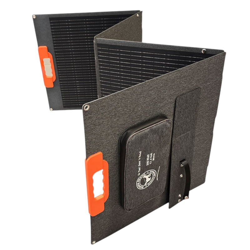 200W Badger BXF-Plus Foldable Portable Solar Panel on a white background