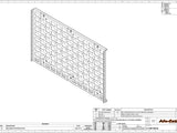 Diagram of the Alu-Cab Molle Plate for 750 Cupboard