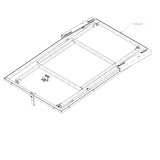 Alu-Cab Canopy Table Slide Bracket on a white background