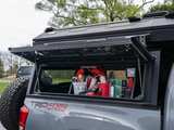 Alu-Cab Canopy Cupboard standard size 750; 1250 fitted to an vehicle with an Alu-Cab Contour Canopy