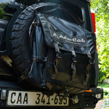 Alu-Cab Spare Wheel Bag on the spare wheel of a 4x4 vehicle