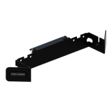 A black metal Front Runner Series 10" LED Light Bar VX250-FL Mounting Bracket insert labeled 'FRONT RUNNER', shown on a plain white background.
