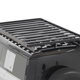 Front Runner Land Rover New Defender (2020-Current)110 Slimline II Roof Rack Kit mounted to the vehicle, on a white background