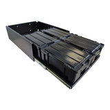A Front Runner 4 Cub Box Drawer / Narrow with multiple stacked Cub Boxes inside a long rectangular drawer unit, shown on a plain white background.