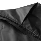 A close up view of a Front Runner Series Easy-Out Awning Room/Mosquito Net Waterproof Floor for the 2M or 2.5M awning, showing the fabric and heavy duty zip, on a white background.