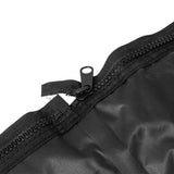 A close up view of a Front Runner Series Easy-Out Awning Room/Mosquito Net Waterproof Floor for the 2M or 2.5M awning, showing the fabric and heavy duty zip, displayed on a white background.