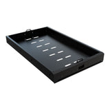 Front Runner Cargo Slide/Fridge Slide in the closed position, on a white background