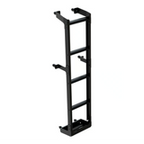 A black metal Front Runner Ineos Grenadier (2022-Current) Ladder, shown on a plain white background.