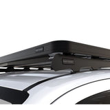 Black Front Runner Series Isuzu D-Max (2020-Current) Slimline II Roof Rack Kit / Low Profile mounted on a white vehicle roof against a white studio background.