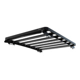 Black Front Runner Series Isuzu D-Max (2020-Current) Slimline II Roof Rack Kit / Low Profile, shown at an angle on a solid white background.