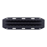 A Black MAXTRAX XTREME vehicle recovery track on awhite background