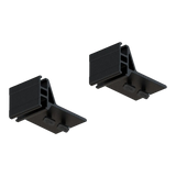 Two black Front Runner Series Slimsport Side Mount Accessory Bracket / Small, shown on a plain white background.