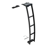 A Front Runner Volkswagen T5/T6 Transporter Ladder, shown on a plain white background with a small detached mounting piece and two small hardware pieces below.