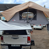 Toyota Hilux Fitted with two Front Runner Rooftop Tent, Alu-Cab 270 Shadow awning. Camping. Overlanding. Canopy. Camp4x4 camp 4x4