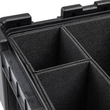 Close up of a Front Runner Storage Box Foam Dividers in a Wolf Pack Pro ammo box on a white background