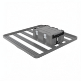 Front Runner Wolf Pack Pro Rack Mounting Bracket / MKII on a Roof Rack, on a white background
