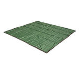 Dark green square 3 x 3 m MEERKAT Netted Ground Sheet on a white background