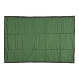 A green rectangular 3 x 6 m MEERKAT Netted Ground Sheet with a dark border, laid flat against a plain white background.
