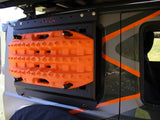 Alu-Cab Jimny Exterior Molle Plate mounted to  Suzuki Jimny, with Mini Trax