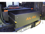 Close up of the Alu-Cab Jimny Drawer System