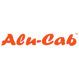 Alu-Cab logo in orange on a white background