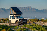 Suzuki Jimny with Alu-Cab Light weight tent, LT-50, fitted with the Alu-Cab Roof Molle Plate