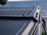 Suzuki Jimny with Alu-Cab Light weight tent, LT-50, fitted with the Alu-Cab Roof Molle Plate