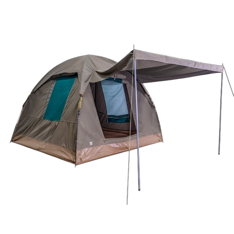 Meerkat Safari Bow Tent which is large enough for 3 people, on a white background