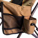 Close up of a Meerkat / Bushtec Big Boy Chair on a white background