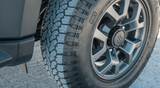 Spare wheel included with the rental of our Suzuki Jimny 4x4 vehicles.