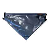 Folded up Alu-Cab Shower Tray Pro. An accessory for the Alu-Cab Shower Cube
