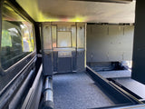Alu-Cab Ammo Box Slide in a canopy with 2 Ammo boxes stored on it