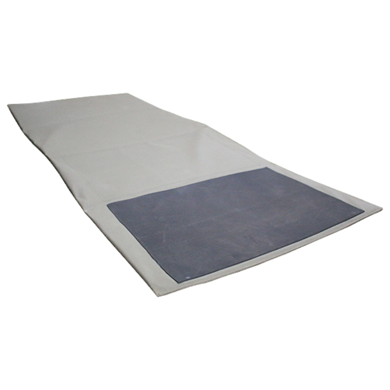 An olive and black MEERKAT Shooting Mat, viewed from a top angle, desplayed on a white background