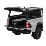 Alu-Cab Single Drawer, fitted to a camper vehicle, with an Alu-Cab Contour Canopy
