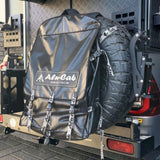 Alu-Cab Spare Wheel Bag on the spare wheel of a 4x4 vehicle