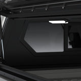 Close up of the interior of the Alu-Cab Contour Canopy for the 2026+ Toyota Hilux Double 