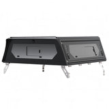Alu-Cab Contour Canopy with side windows included, for the 2026 Toyota Hilux Double Cab, on a white background