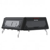 Alu-Cab Contour Canopy with side windows included, for the 2026 Toyota Hilux Double Cab, on a white background