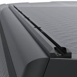 close up view of the Alu-Cab  Explorer Canopy with Tread Plate finish, for the  2026+ Toyota Hilux Double Cab