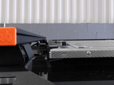 Close up view of the Alu-Cab INEOS Grenadier Table Slide mounted o the roof of the vehicle