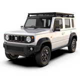 Front Runner Slimline II Roof Rack -Tall, mounted on a Suzuki Jimny 5 door, on a white background