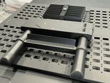 Alu-Cab 2.6M and 2M Ladder Holder fitted to the LT-50 Roof Molle Plate